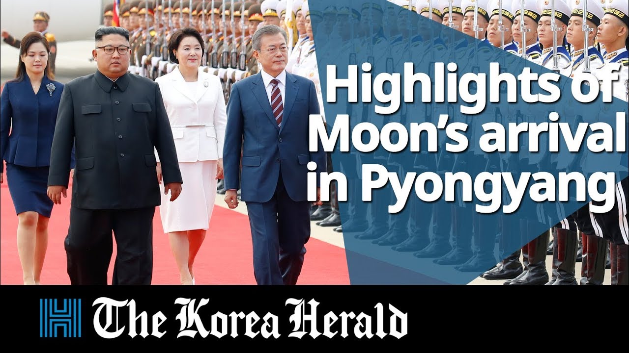 Highlights of President Moon’s arrival in Pyongyang