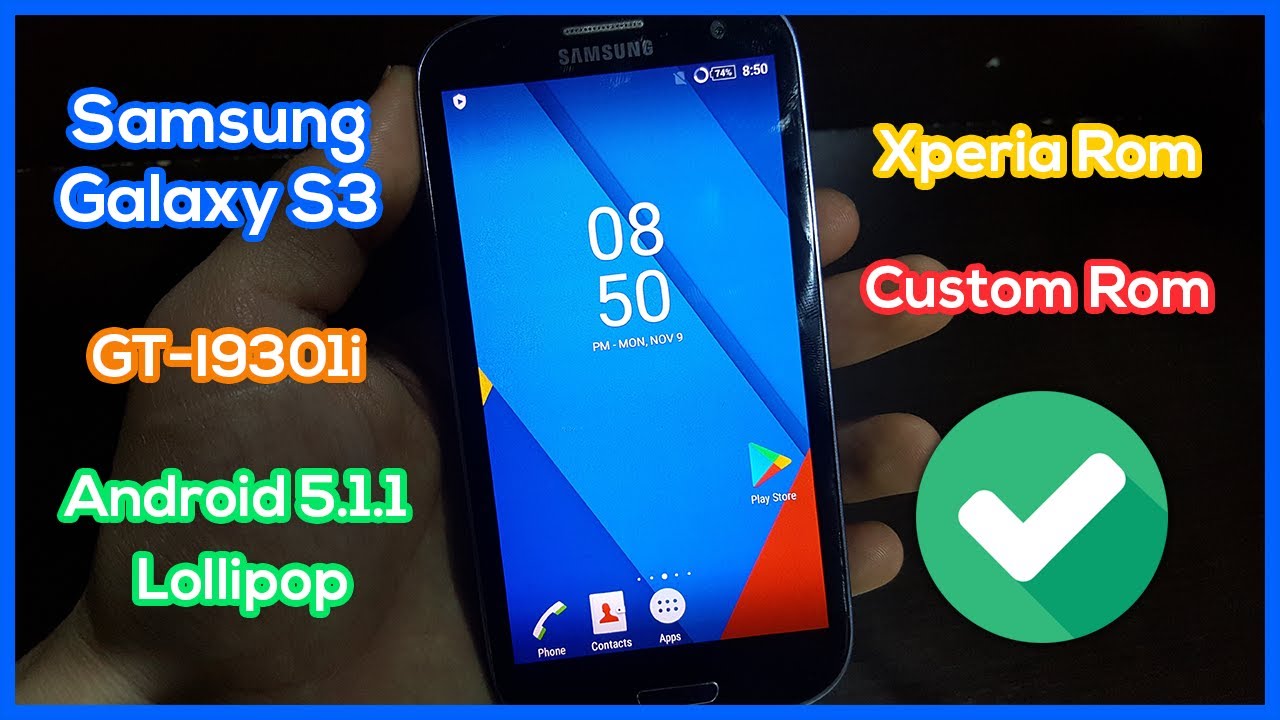 Install Xperia Rom on Samsung Galaxy S3 GT-I9301i - Custom Rom Android 5.1.1 Lollipop