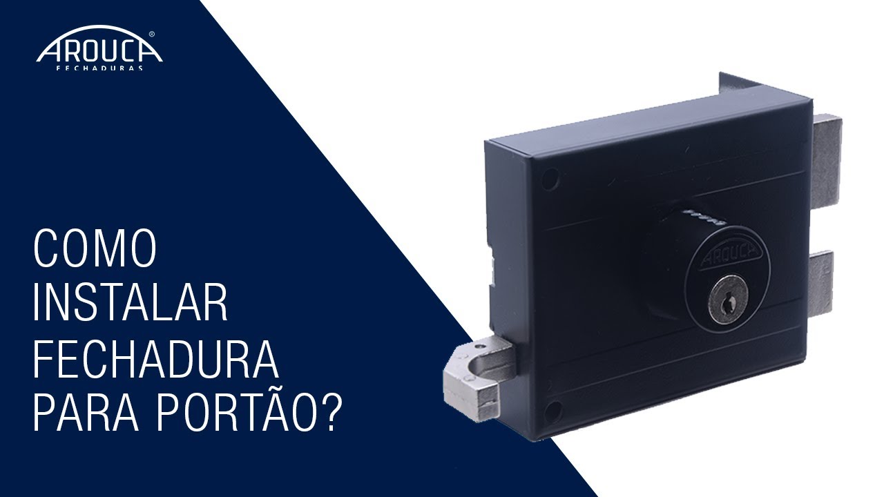 Como instalar uma fechadura de portão de sobrepor?
