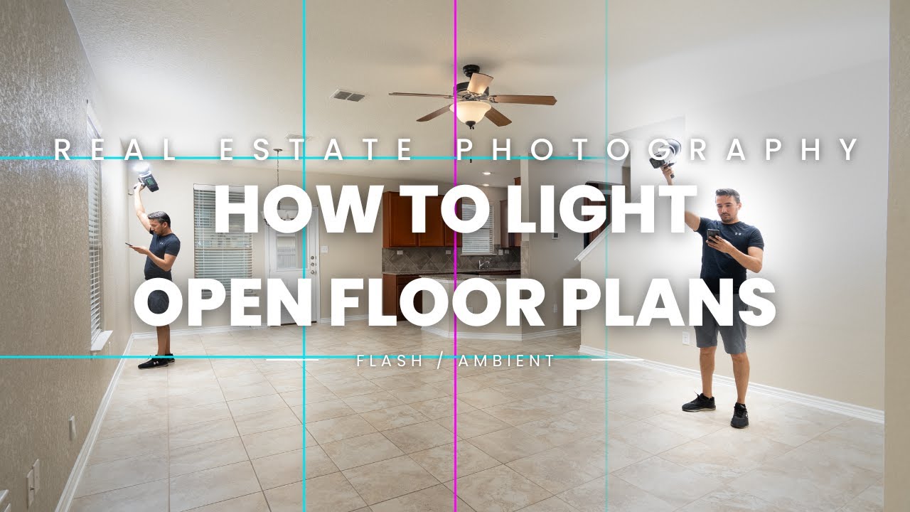 The EASIEST Way To LIGHT & EDIT Large Rooms For Flash/Ambient Real Estate Photography