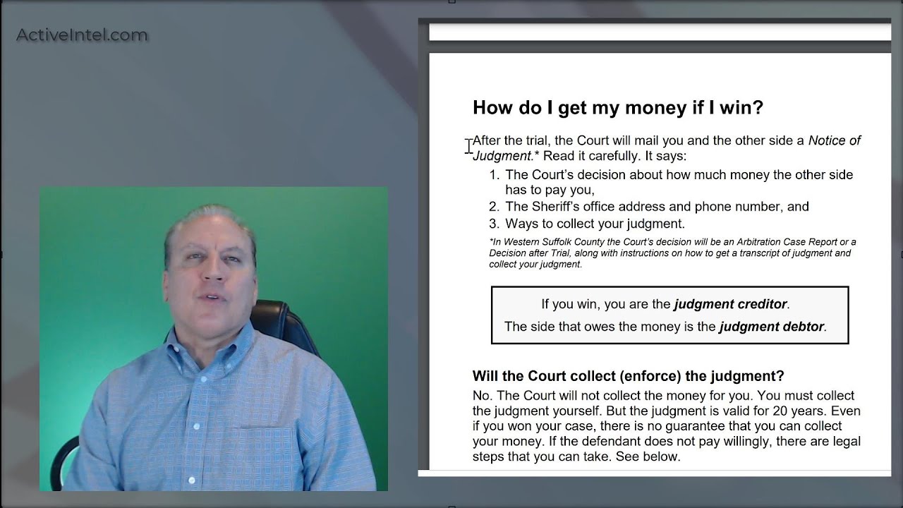 How To Collect On A Small Claims Judgment
