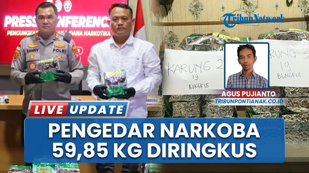 59 Kilogram Sabu Gagal Edar di Sintang, Polisi Bekuk Kurir dan Buru Pelaku Lain di Balik Kasus