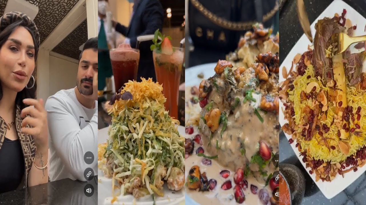 دكتوره خلود وامين وخلودي الصغيرة في مطعم كوينز وتستعرض اشهى الأكلات الخيالية