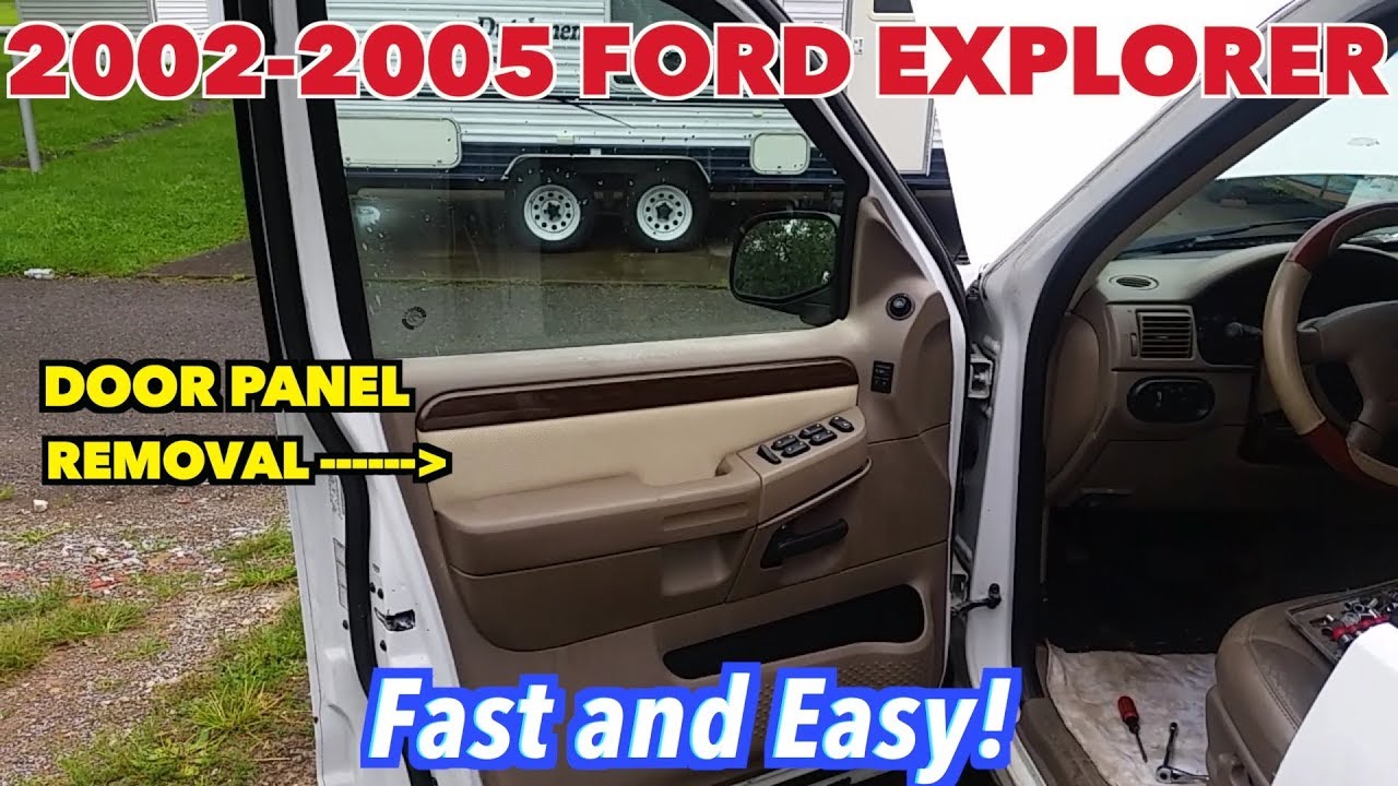 Ford Explorer 2002- 2005 Driver Side Door Panel Removal...Fast and E-A-S-Y
