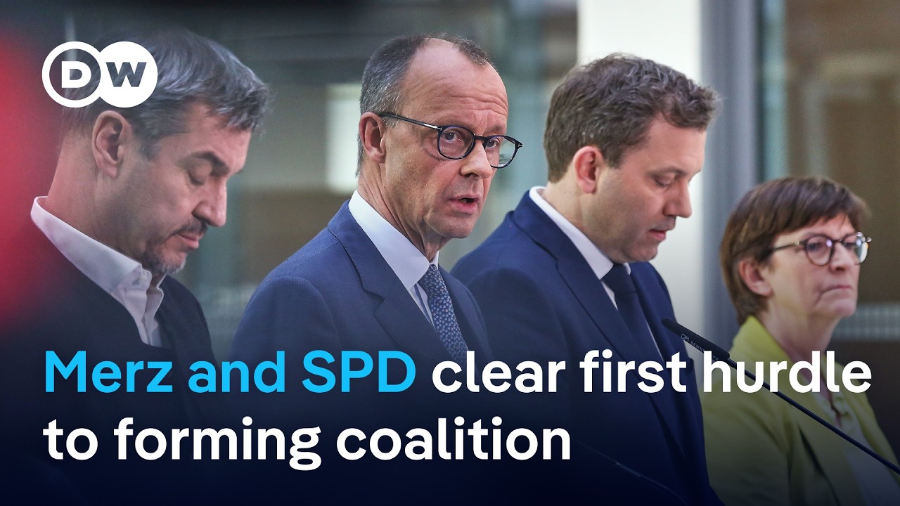 Germany: CDU/CSU and SPD to begin formal coalition negotiations | DW News
