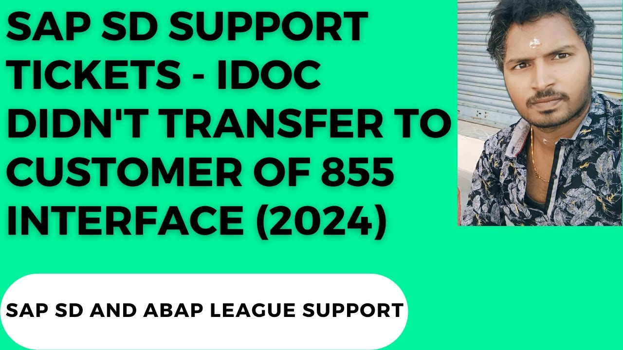 Билеты поддержки SAP SD — IDOC не переданы клиенту 855 (2024)