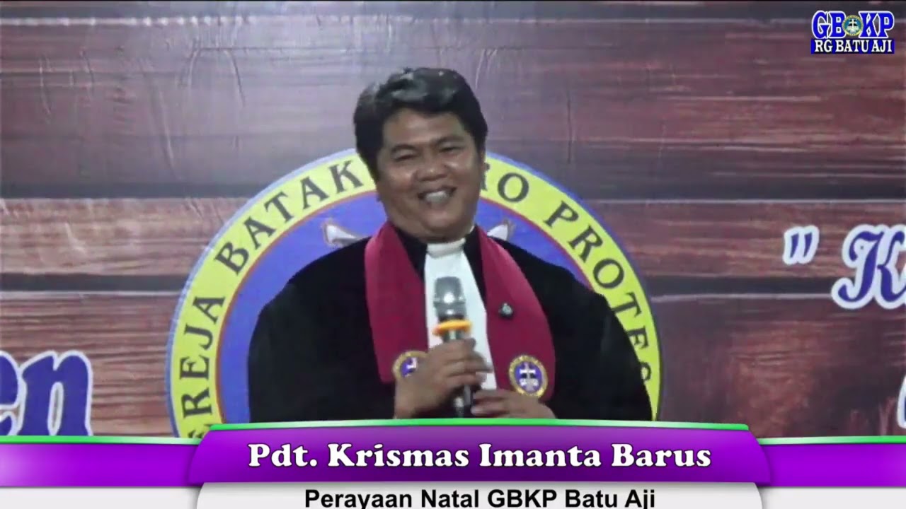 (part 1) Erberita Arah Perbahanen - Pdt Krismas Imanta Barus di Natal  @GBKPBATUAJI  7 Des 2024