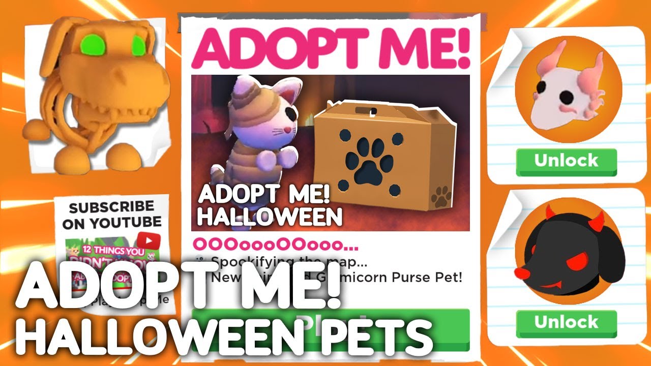 ALL ADOPT ME HALLOWEEN PETS! Roblox Adopt Me Halloween 2021 Official Confirmed 6 NEW PETS (Roblox)