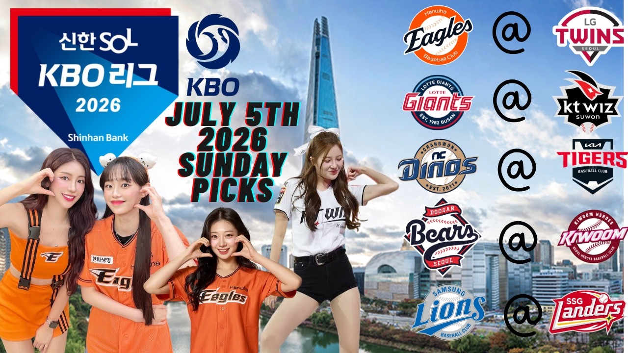 ПРОГНОЗЫ НА KBO НА ВОСКРЕСЕНЬЕ, 5 ИЮЛЯ 2026 ГОДА