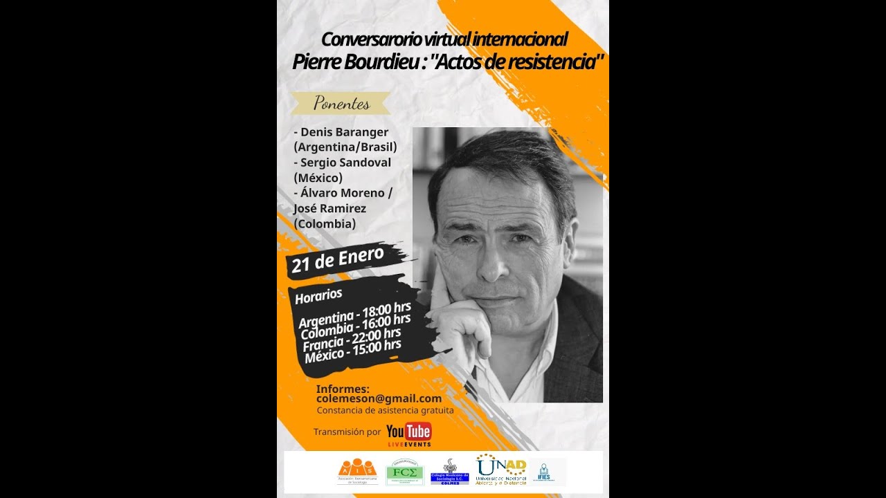 Conversatorio virtual Internacional Pierre Bourdieu 