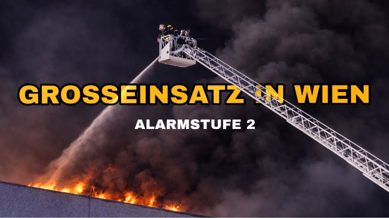 GROßBRAND IN WIEN! | Dachstuhl in Vollbrand | ALARMSTUFE 2