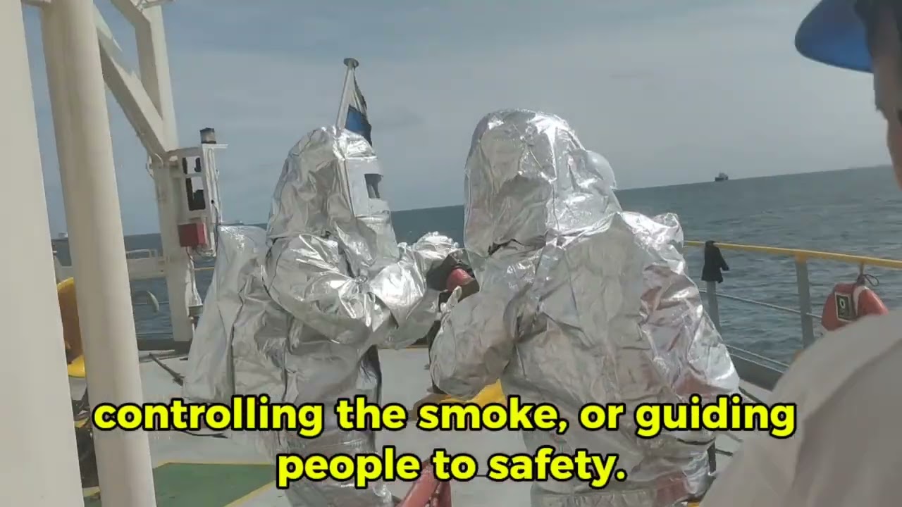 Fire drill onboard