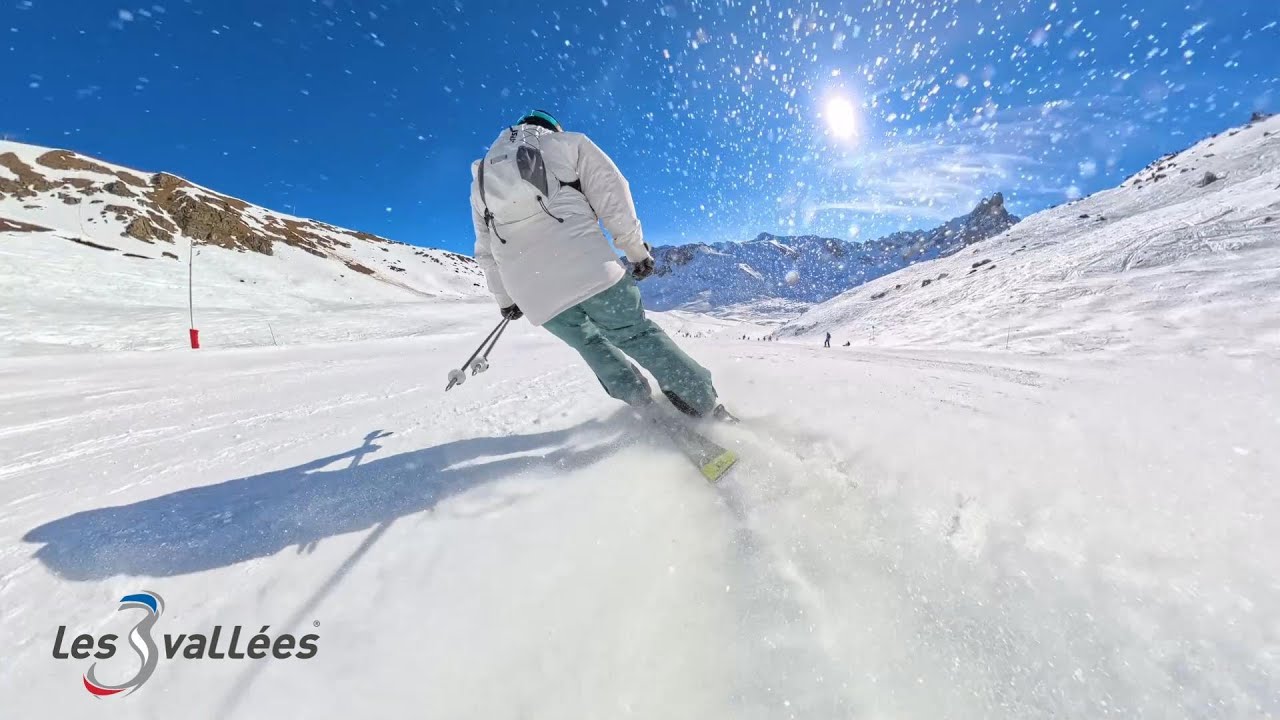 Méribel Ski Insta360 X4. Les 3 Vallées. March 2025