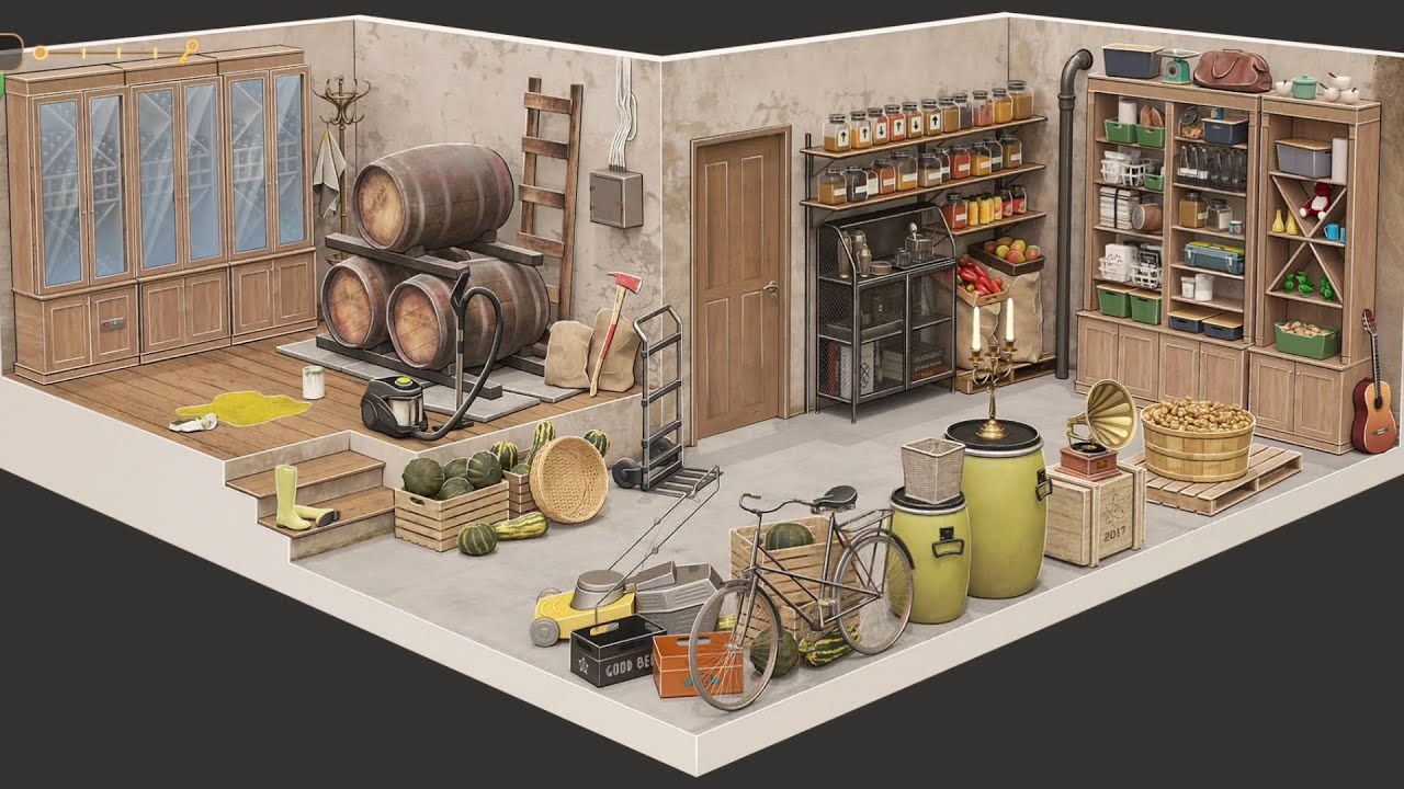 Rooms & Exits Escape Room Game Level 14 Storage Room Chapter 3 Game Walkthrough Solution