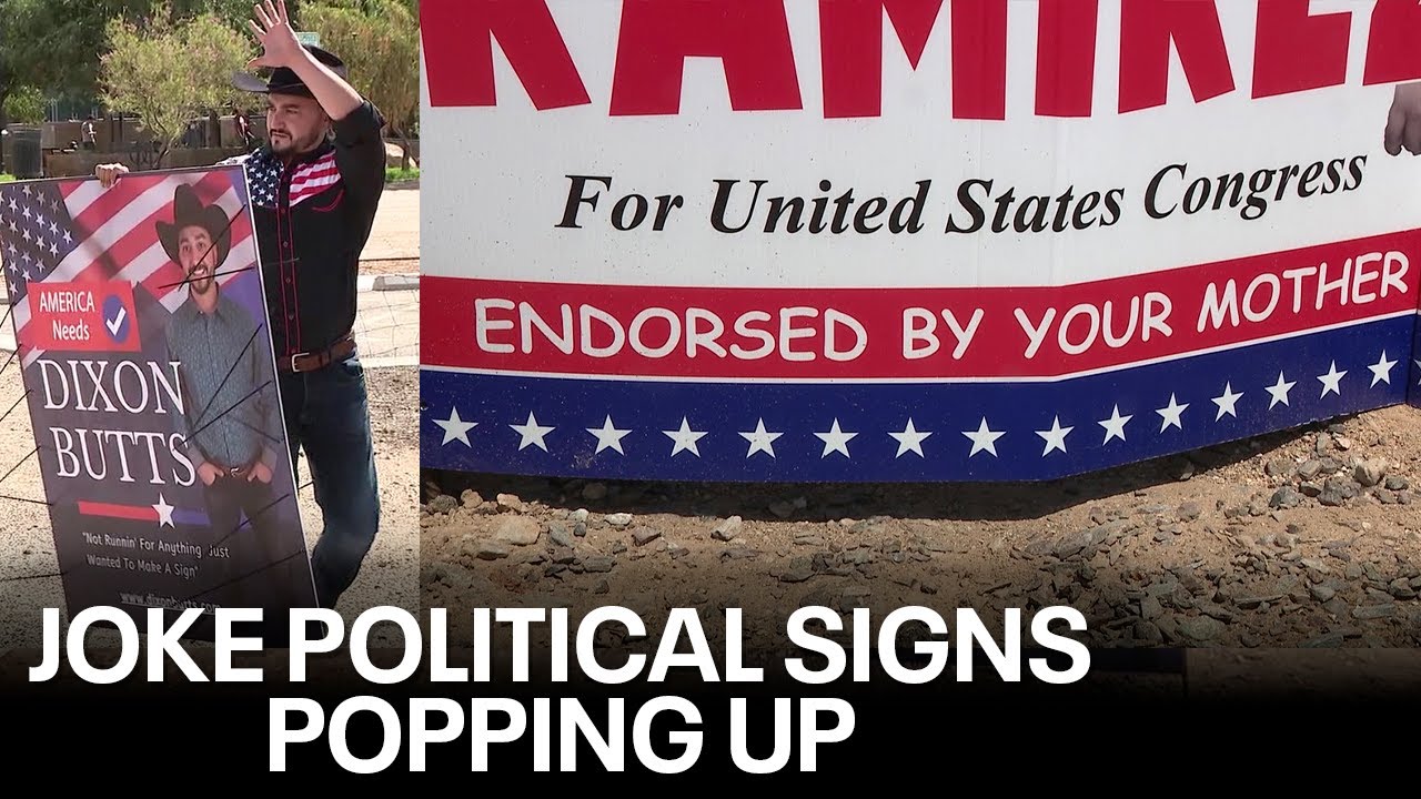Arizonans making joke political signs amid campaign season