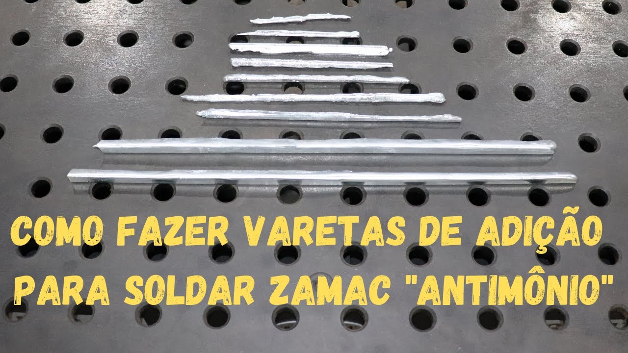 Como fazer varetas de adição para soldar Zamac 