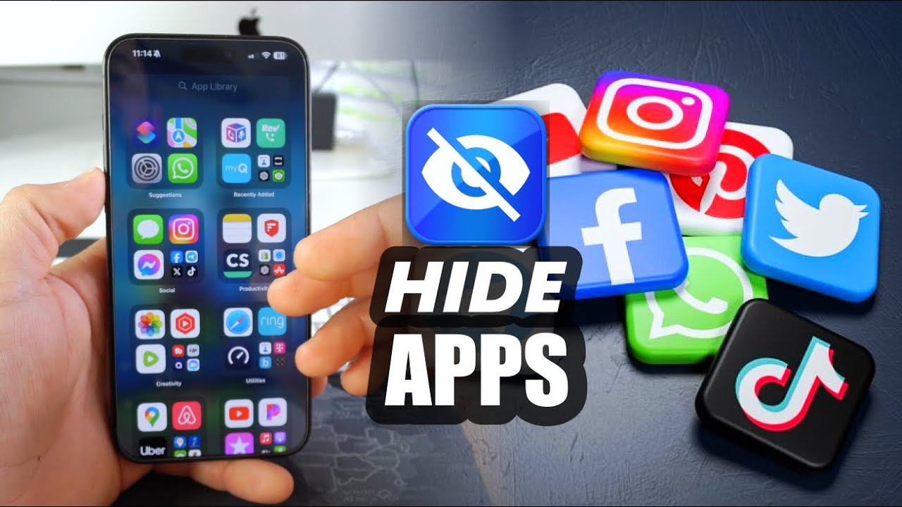 Как скрыть приложения социальных сетей на Apple iPhone 15 и 15 Pro Max