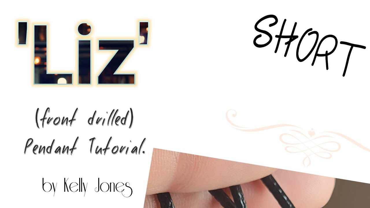 Short Version of 'Liz' Pendant Tutorial by Kelly Jones. #shorts