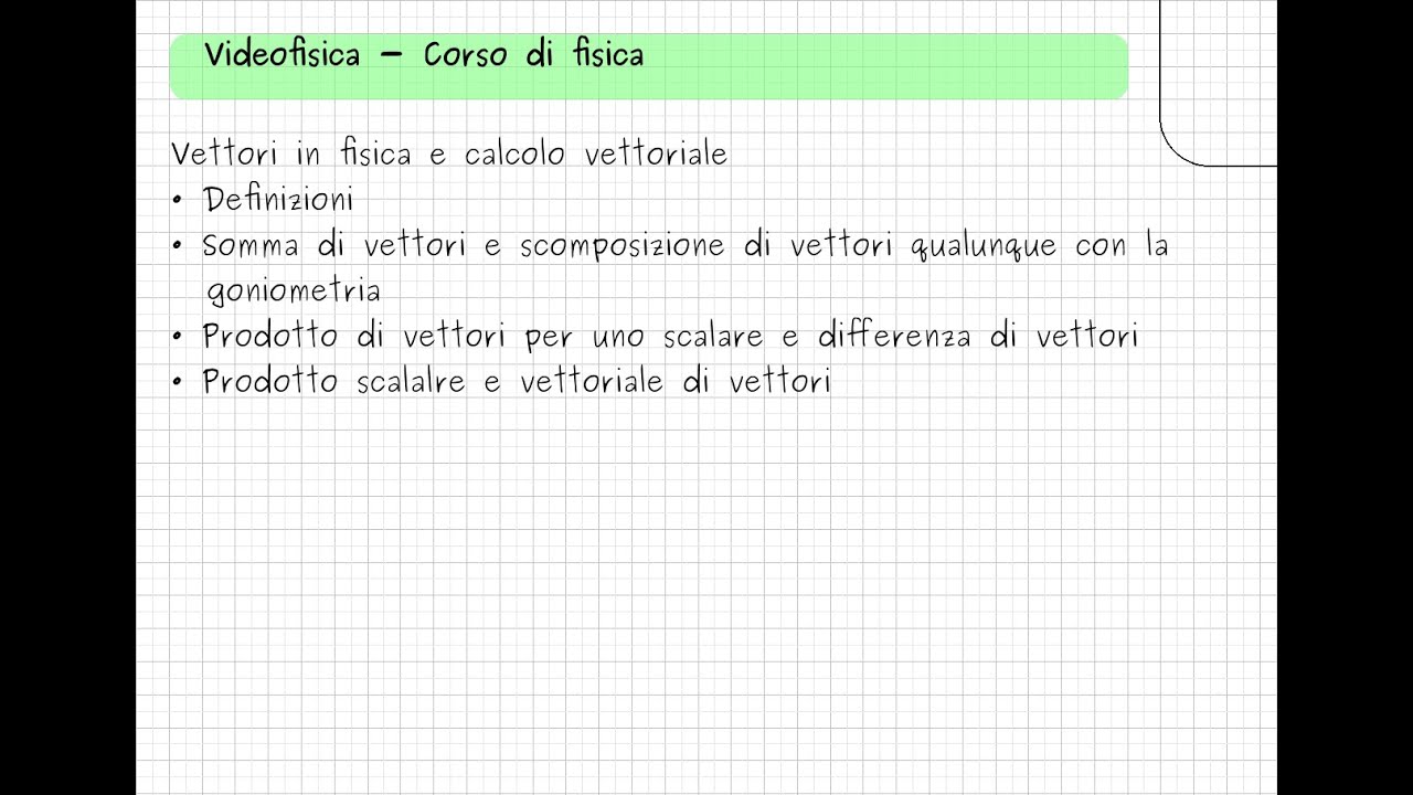 102 Calcolo Vettoriale