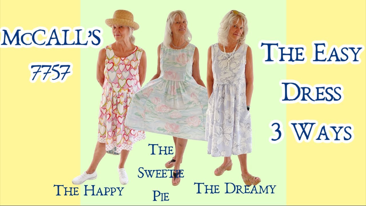 PATTERN REVIEW! Vintage McCall's 7757 The Easy Dress 3 Ways!