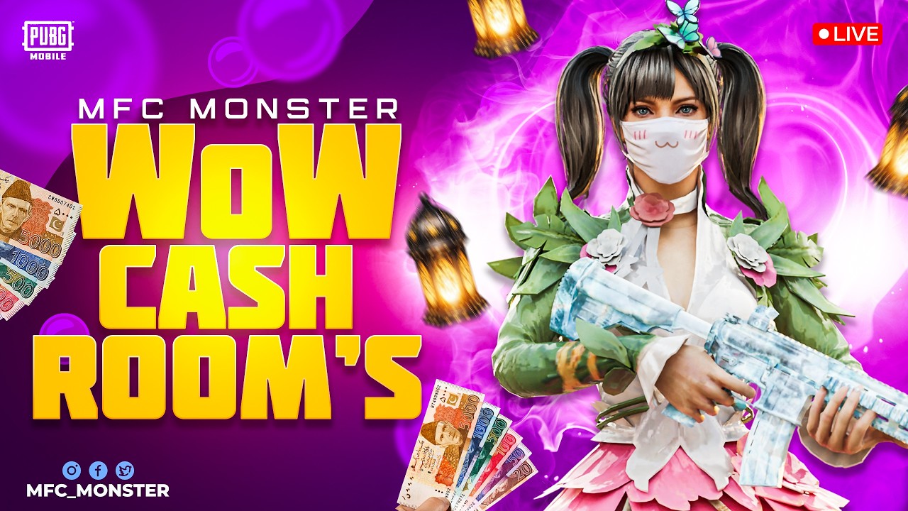 🔴💲UC & CASH Giveaway⚡ | Custom Rooms PUBG Mobile 😎 - New Update Live Stream | MFC MONSTER