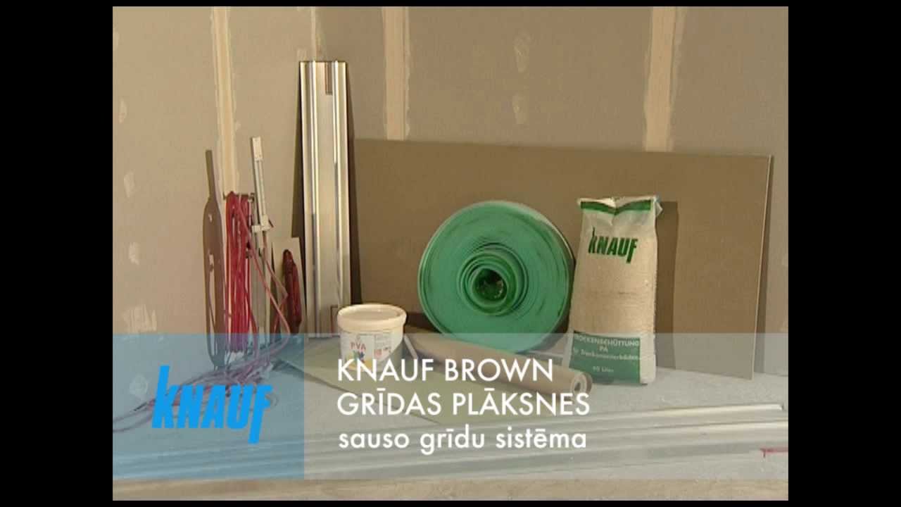 Knauf BROWN grīdas ieklāšana