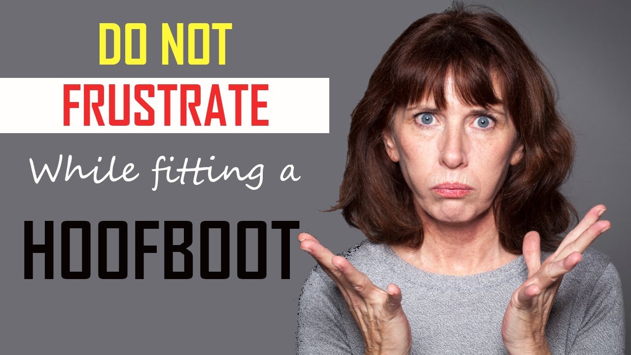 Fitting a hoofboot WITHOUT getting upset!