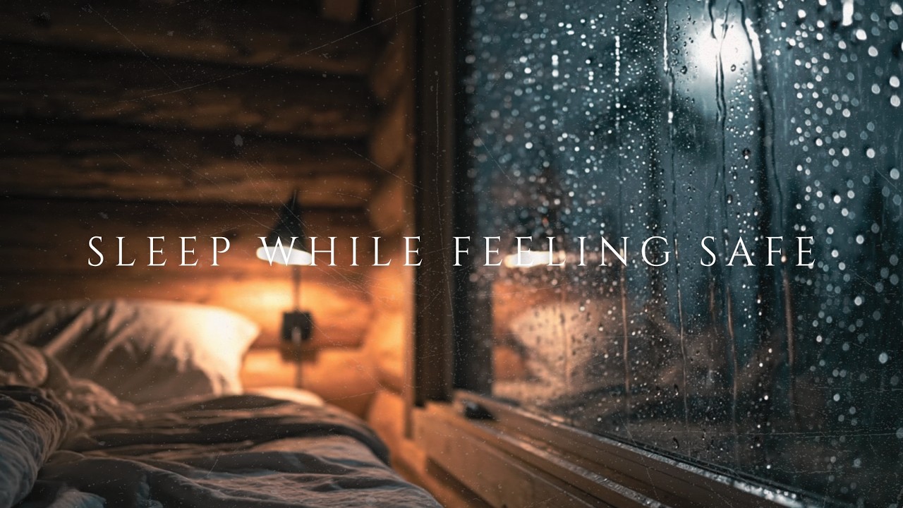 Drift Into Sleep Feeling Safe | Rain Sounds + Brown Noise for Anxiety Release