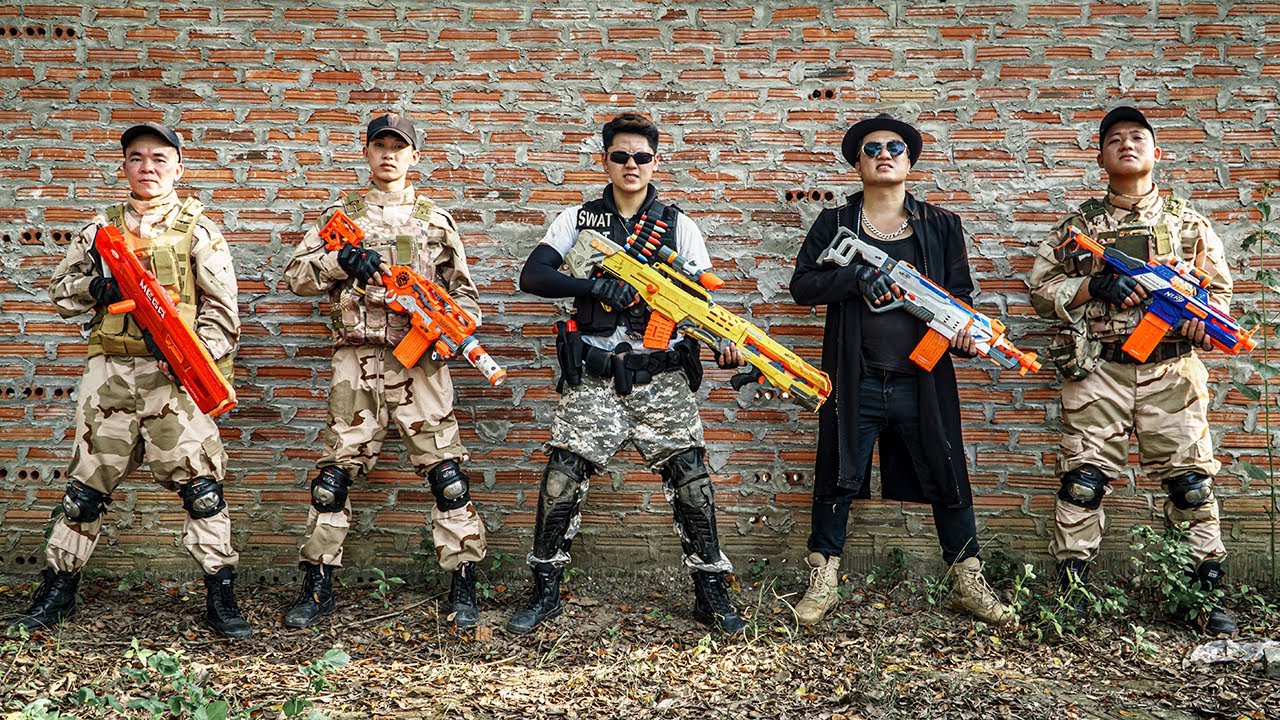LTT Game Nerf War : Patrol Police Warriors SEAL X Skill Nerf Guns Fight Braum Crazy Protect People