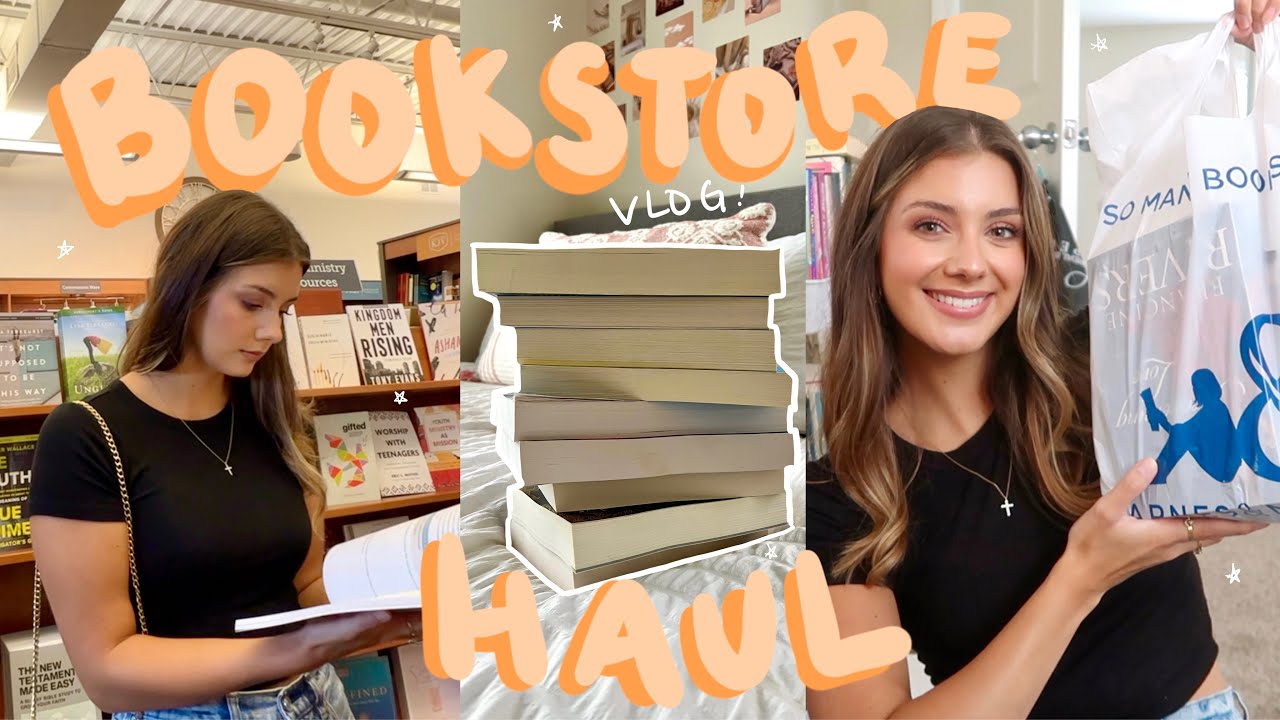 bookstore vlog & book haul 🛍️🫶🏼 come book shopping with me!