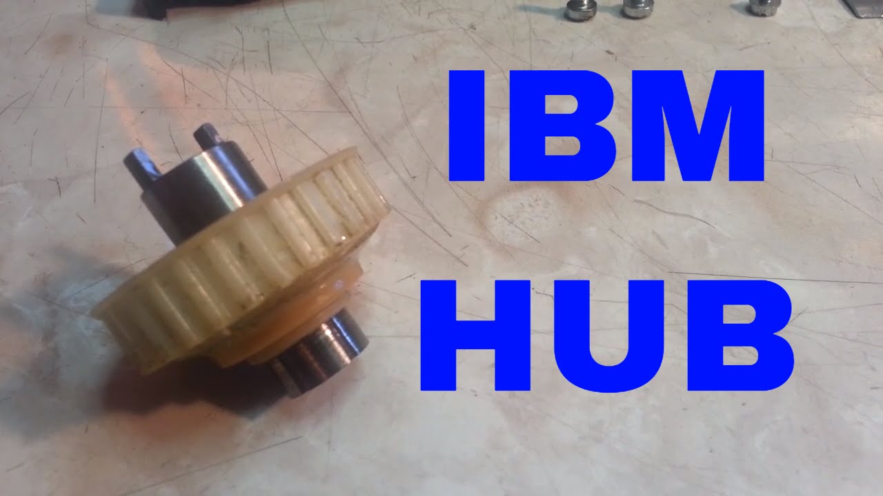 IBM Selectric Typewriter Pulley Center HUB Installation Install Replacement procedure Repair