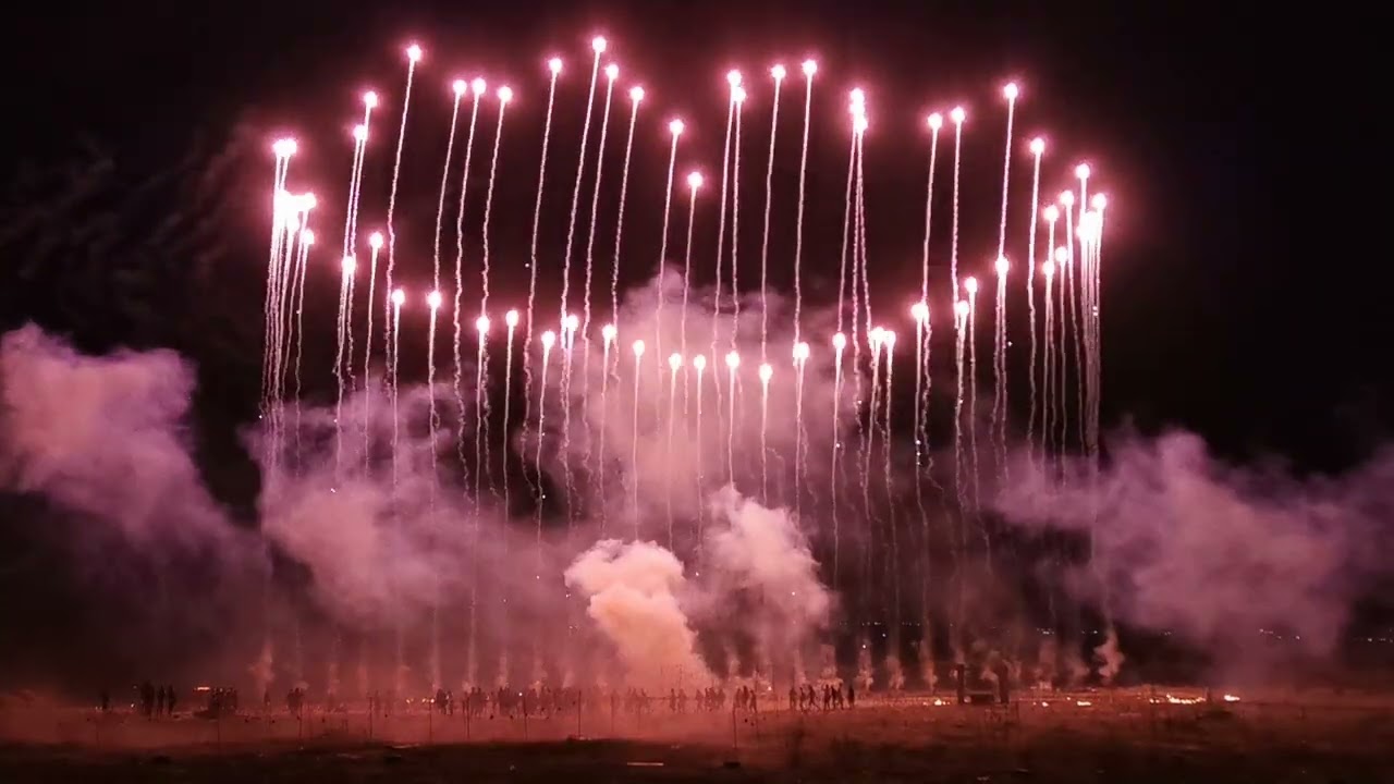 San Sabino 2022 Spettacolo pirotecnico a terra ed aereo, finale da paura