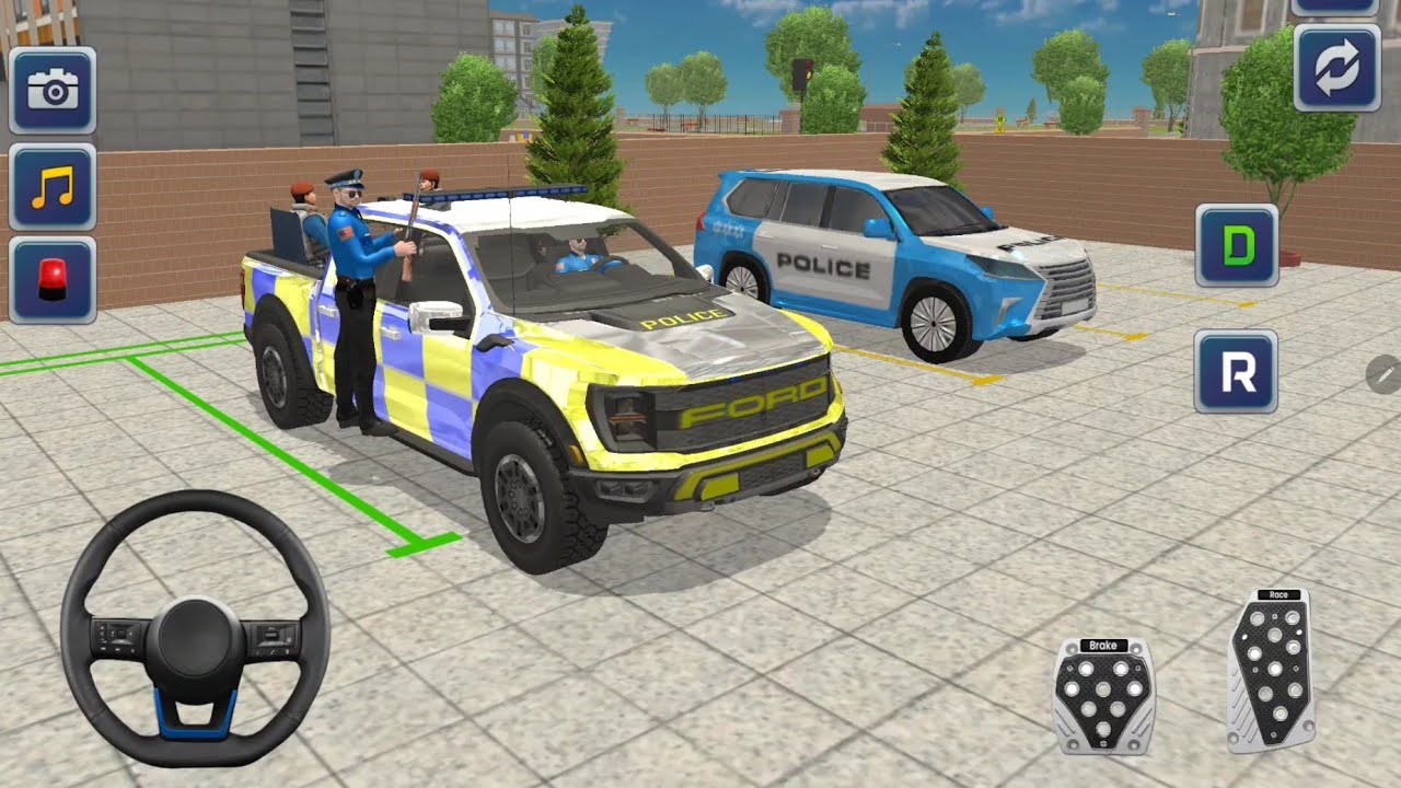 City Police Car Driving Games-Bad and aggressive street bum