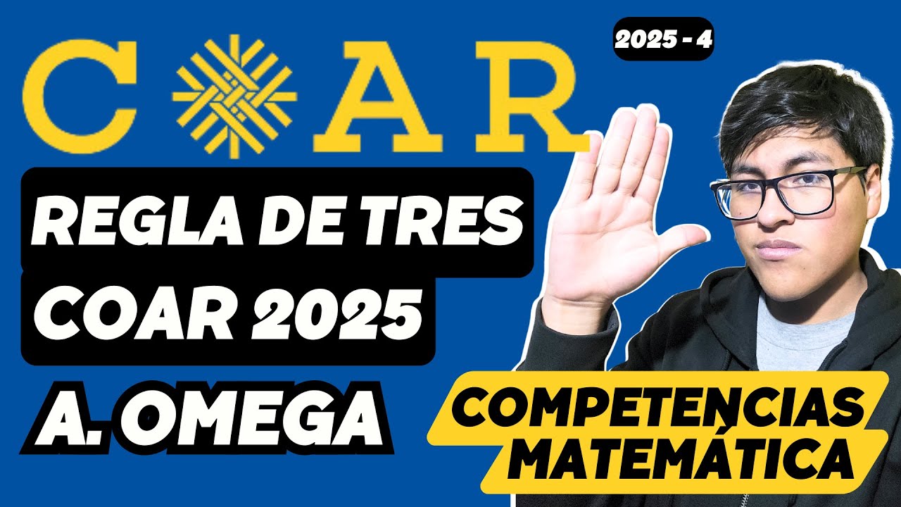 REGLA DE TRES SIMPLE Y COMPUESTA ADMISIÓN COAR 2025 | TEMA COMPLETO CARLOS PINEDA ACADEMIA OMEGA