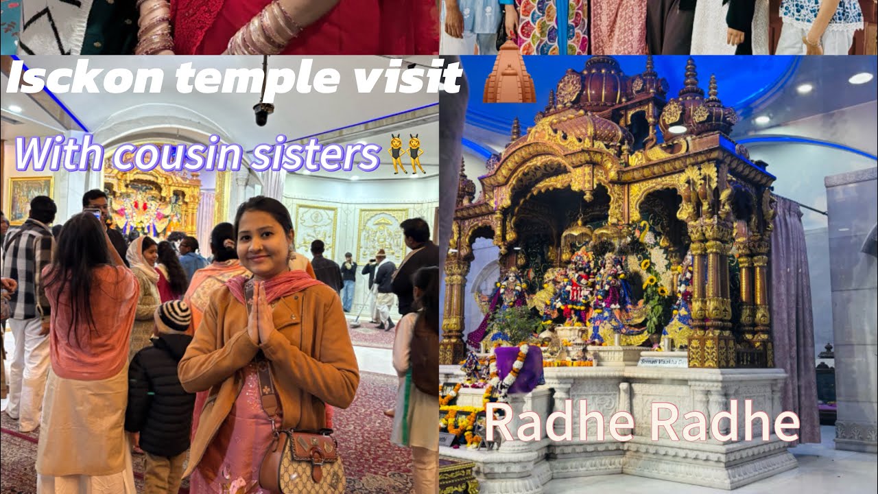  🫶🏻✨🥰 ghumne gaye iskon temple 🛕 to much 🤩 fun special moment for us 