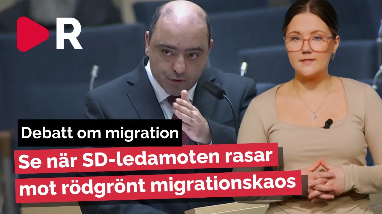 Br&aring;k mot r&ouml;dgr&ouml;nt migrationskaos i hetsig riksdagsdebatt