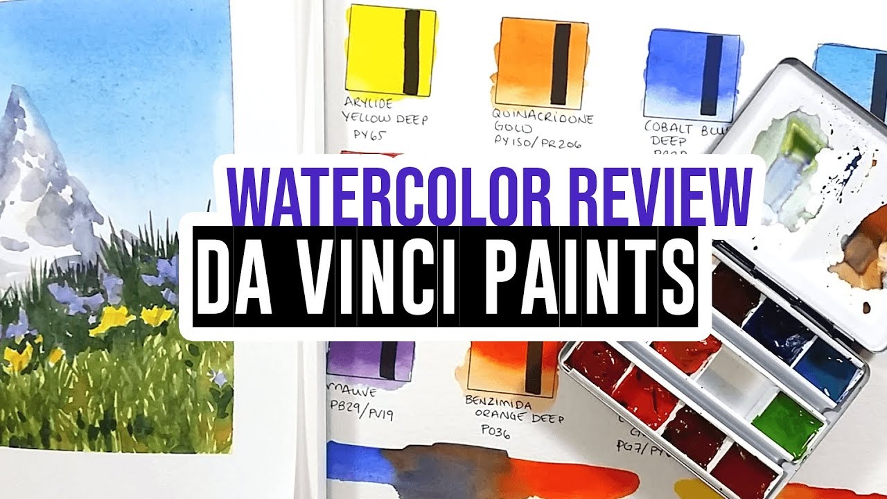 Review & demo - Da Vinci watercolor paints