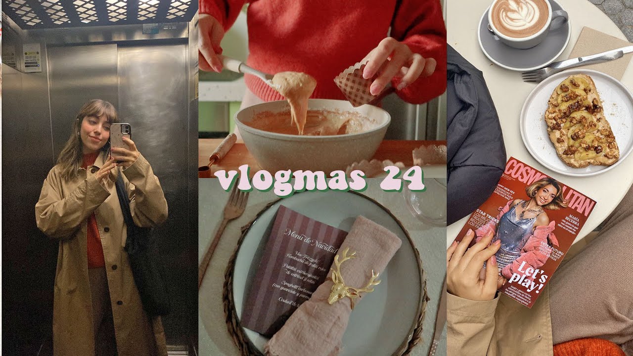 VLOGMAS 24 l receta de coulant de turrón, cena en casa con amigas, merecido desayuno y mi wishlist