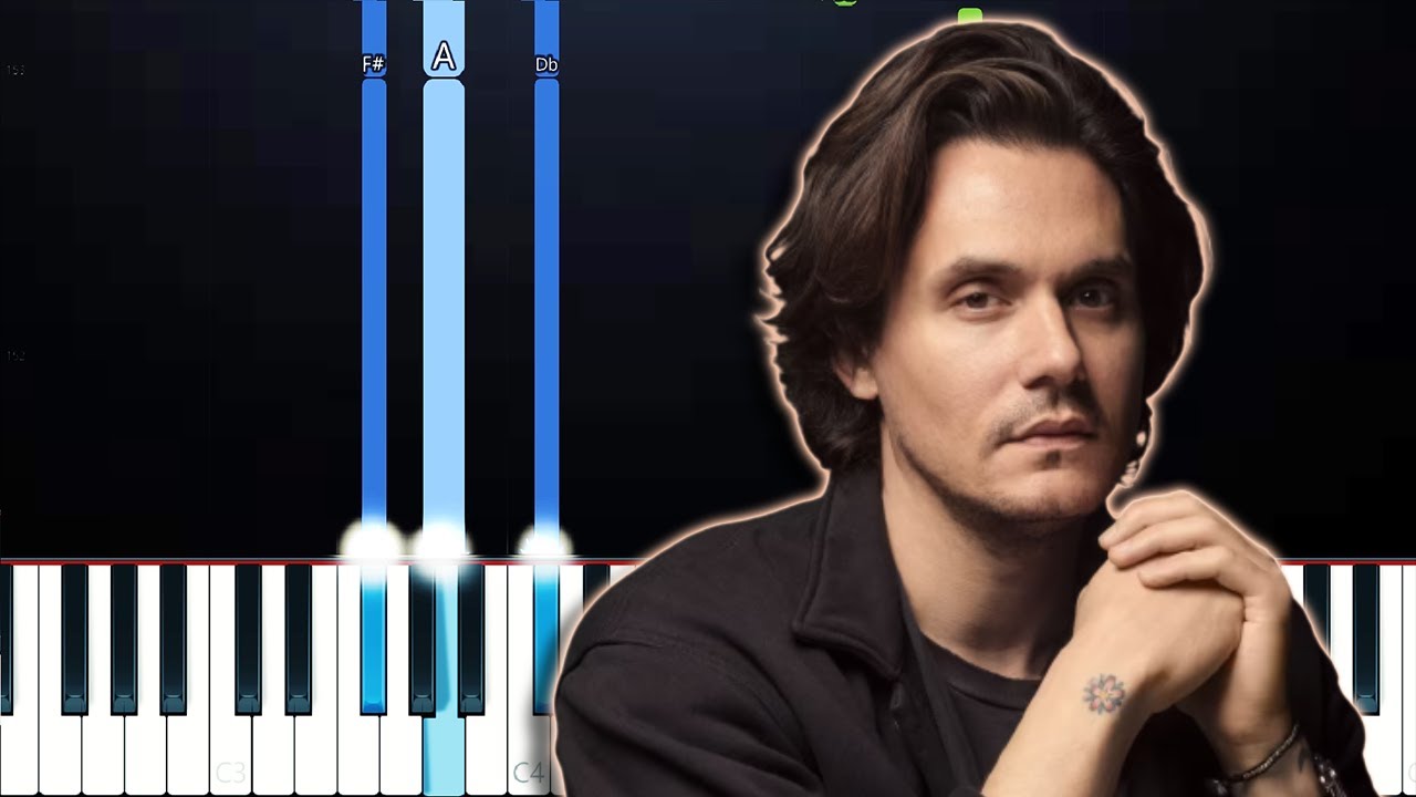 John Mayer - Gravity (Piano Tutorial)