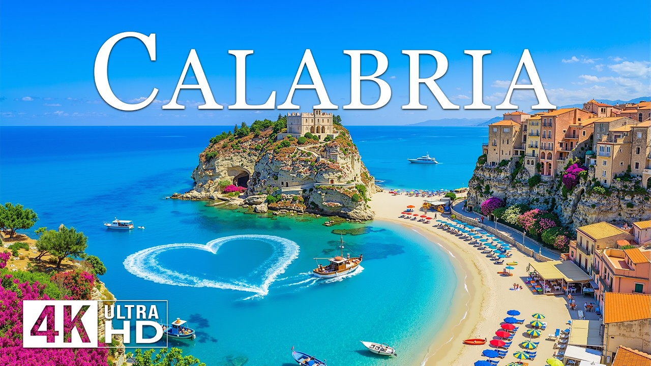 Calabria 4K DRONE FOOTAGE | Turquoise Bays, Cliffside Villages & Hidden Beaches ✨