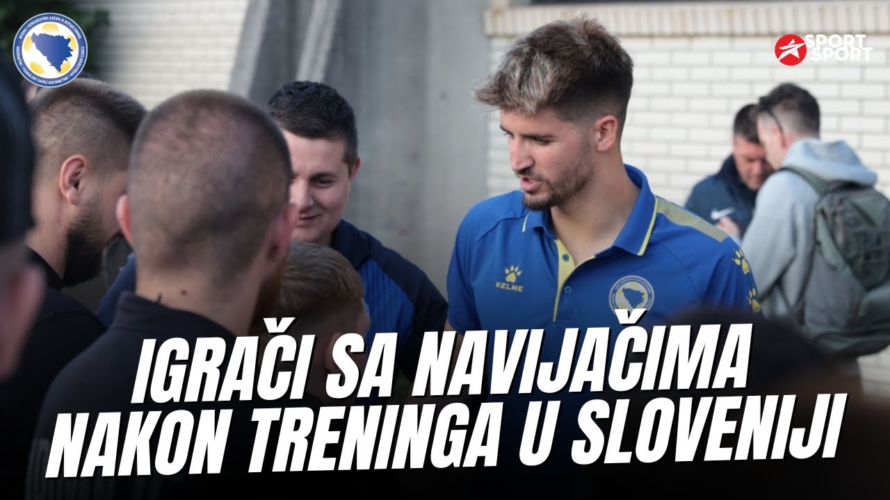 REPREZENTATIVCI BIH S NAVIJAČIMA U LJUBLJANI