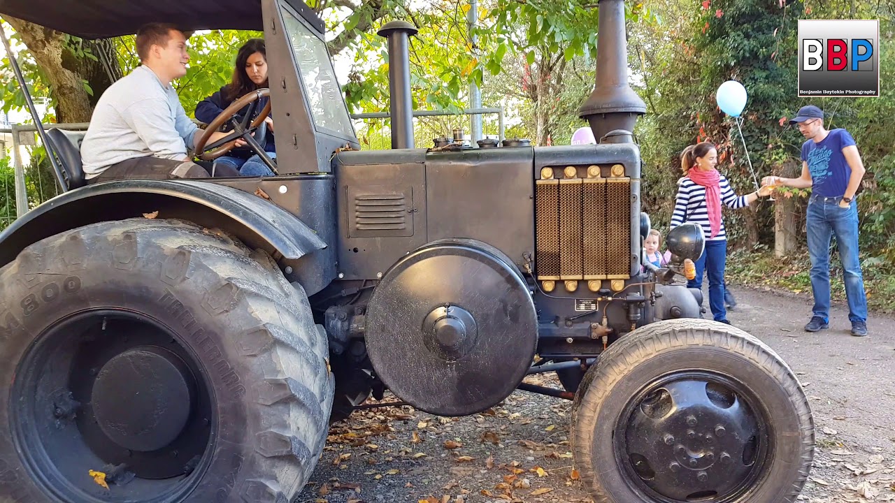 URSUS C45 Tractor from 1950 running, Rommelshausen, Germany, 20.10.2019.