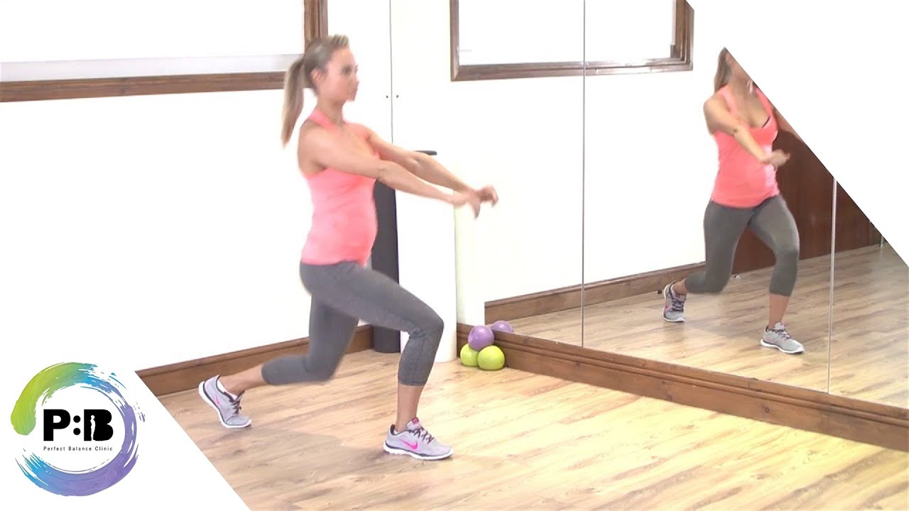 Lateral balance in lunge position; lateral arm movements*