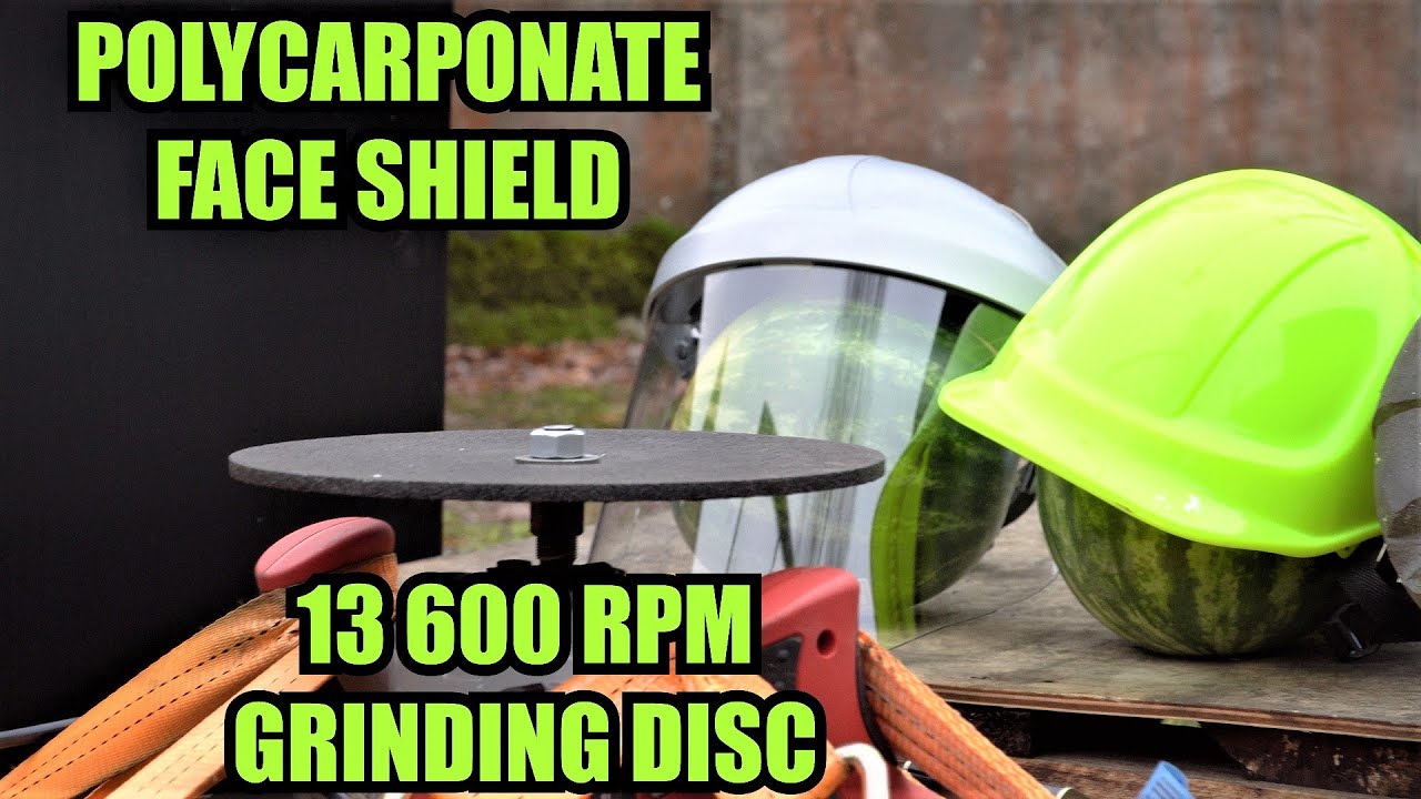 Can Face Shield Stop Exploding 9'' Grinding Disc? Work Safety Experiment
