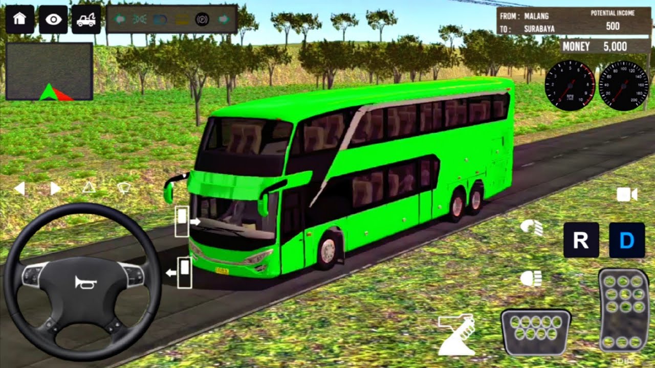 City Coach Bus Transport Simulator Game : 2024 Indonesia Bus Simulator : Bus Game Android Gameplay
