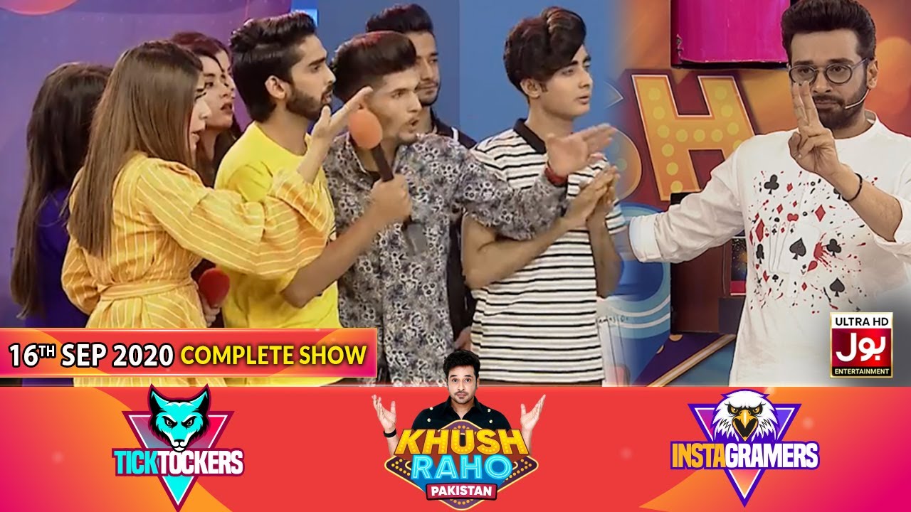 Game Show | Khush Raho Pakistan Instagramers Vs Tick Tockers | Faysal Quraishi | 16th September 2020