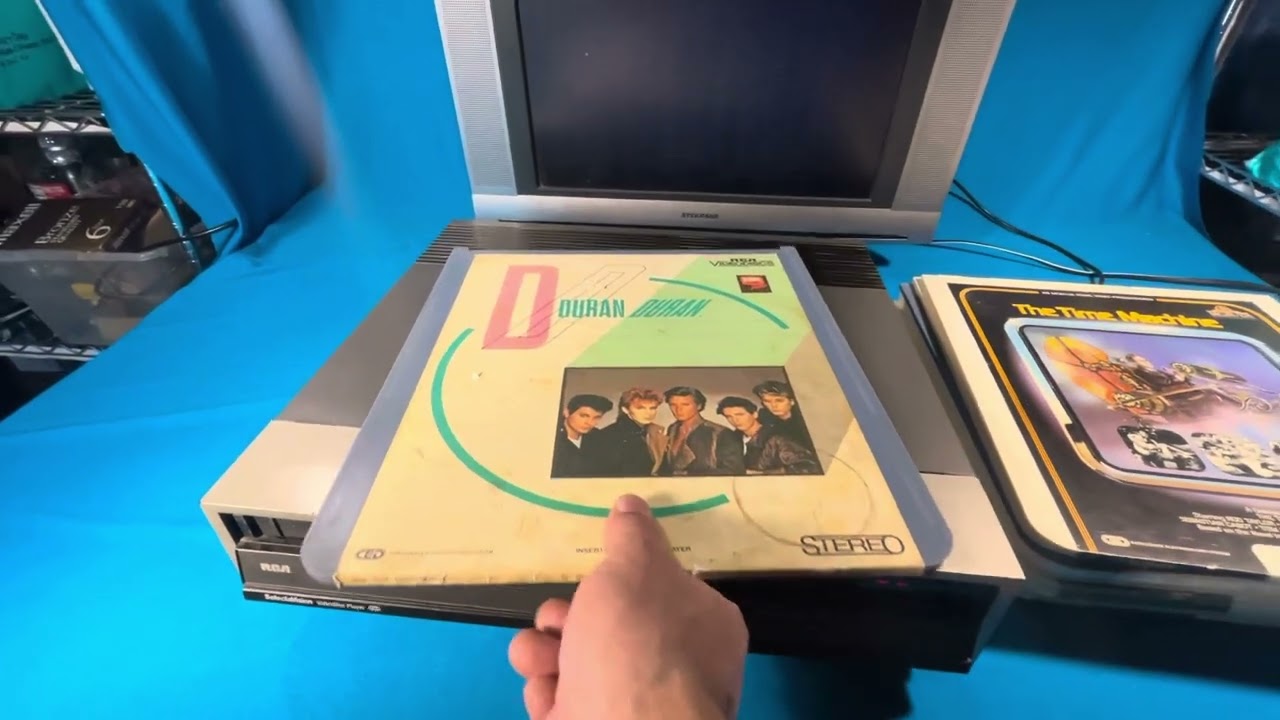 RCA Selectavision CED video disc player SJT 100 load play eject and rapid play operation