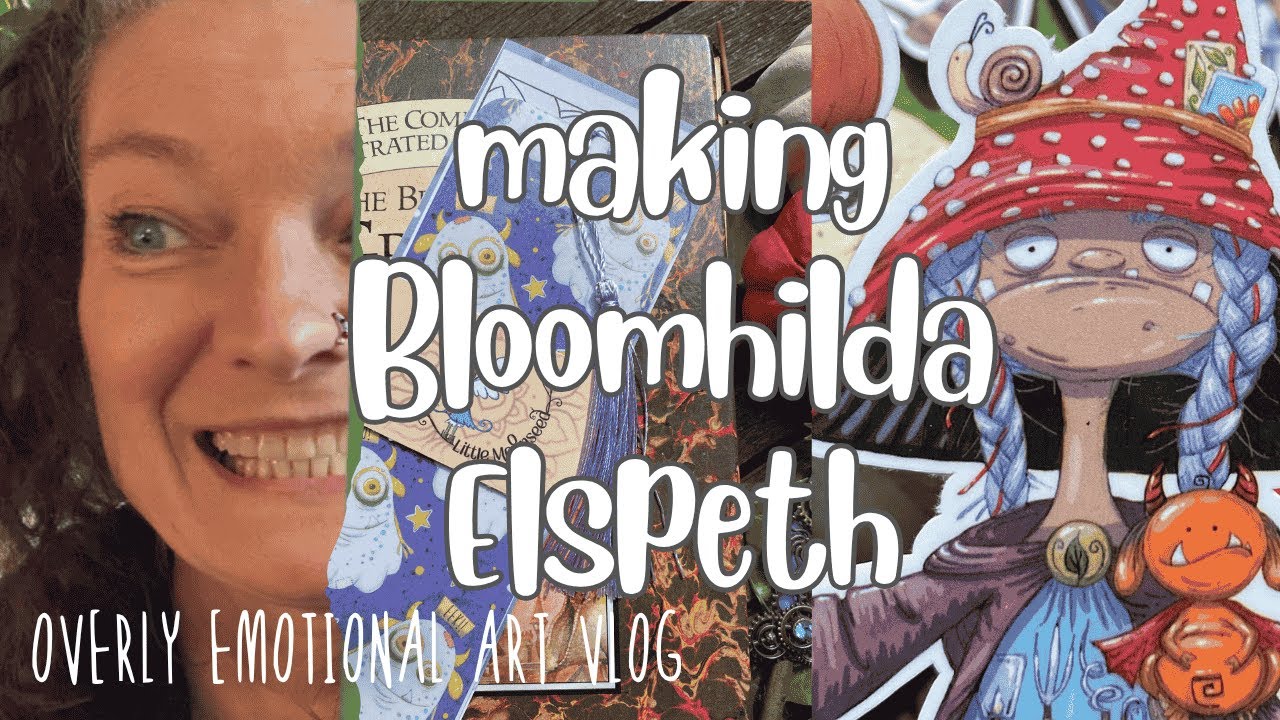 Witchy Crafting: Cute Bookmarks & Stickers for Spooky Season 🌙 Art Vlog