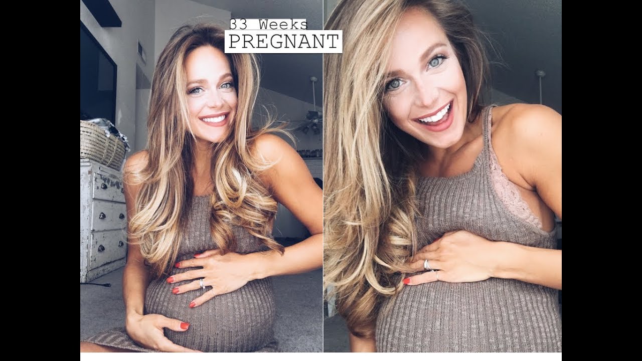 33 weeks pregnant. Third Trimester. Pregnancy Symptoms. Ivy Carnegie