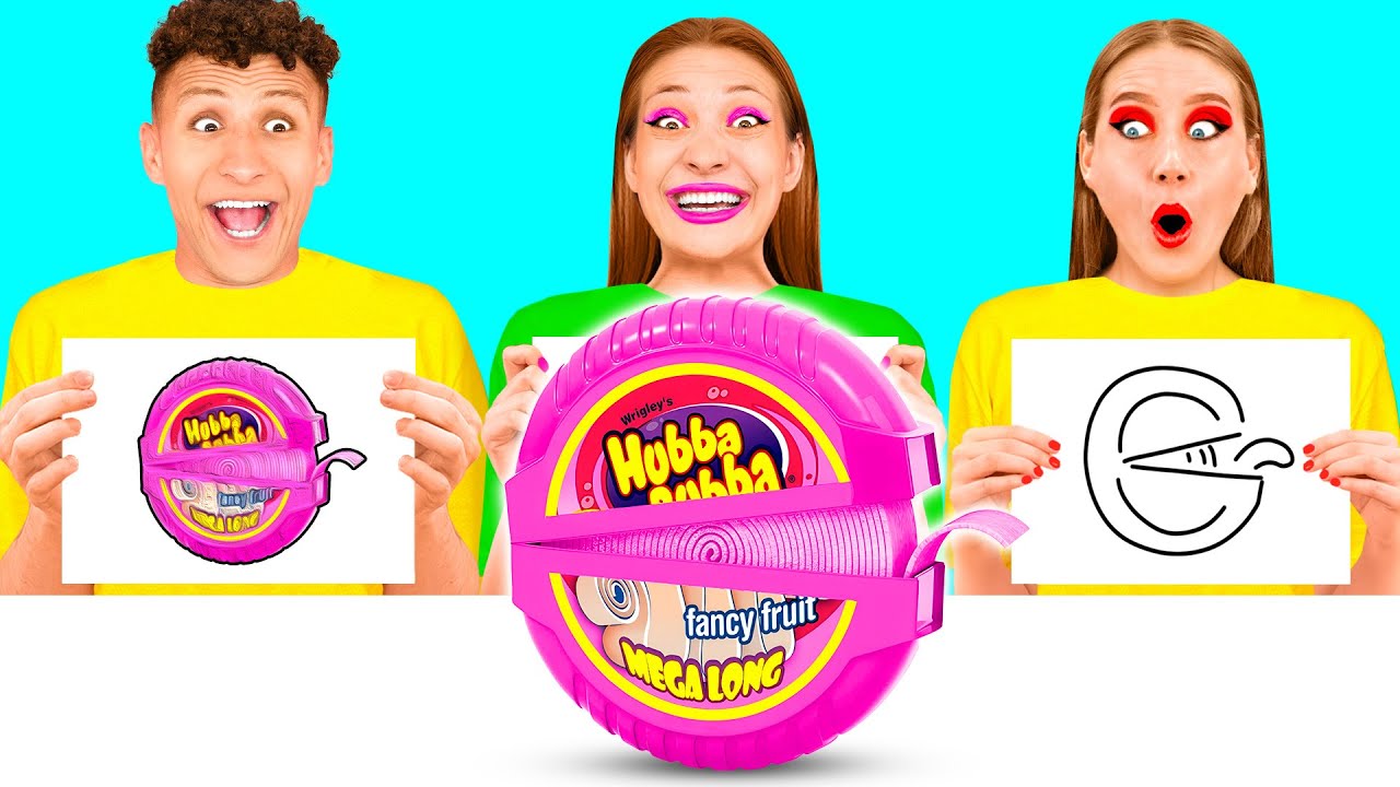 Кто Лучше Нарисует Предмет, Получит Его | Съедобная Битва от Funny Funny